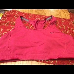Nike Sports Bra Dri-Fit Pink Size xl women